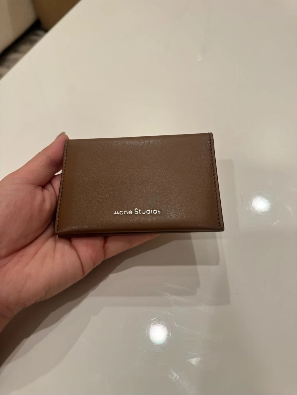 Acne Studios Brown Leather Card & Key Holder